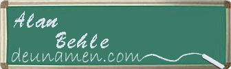 Alan Behle Visitenkarte